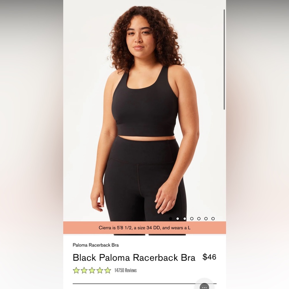 Girlfriend Collective Paloma Racerback Sports Bra